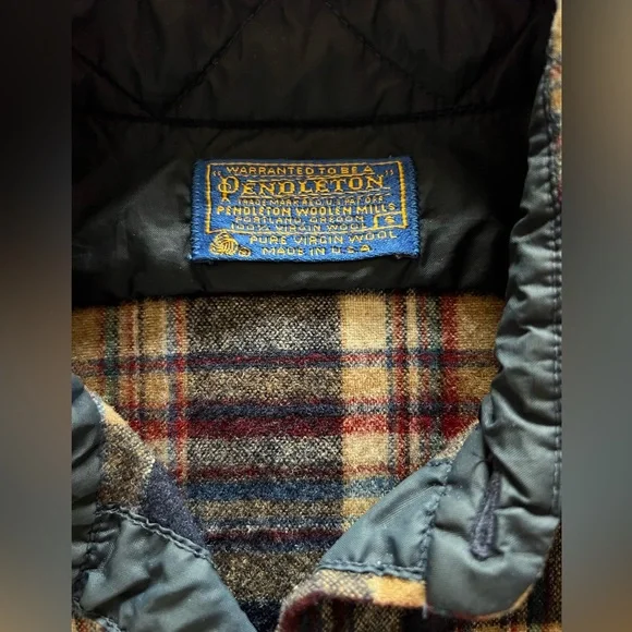 Vintage Pendleton wool flannel - Picture 7 of 8